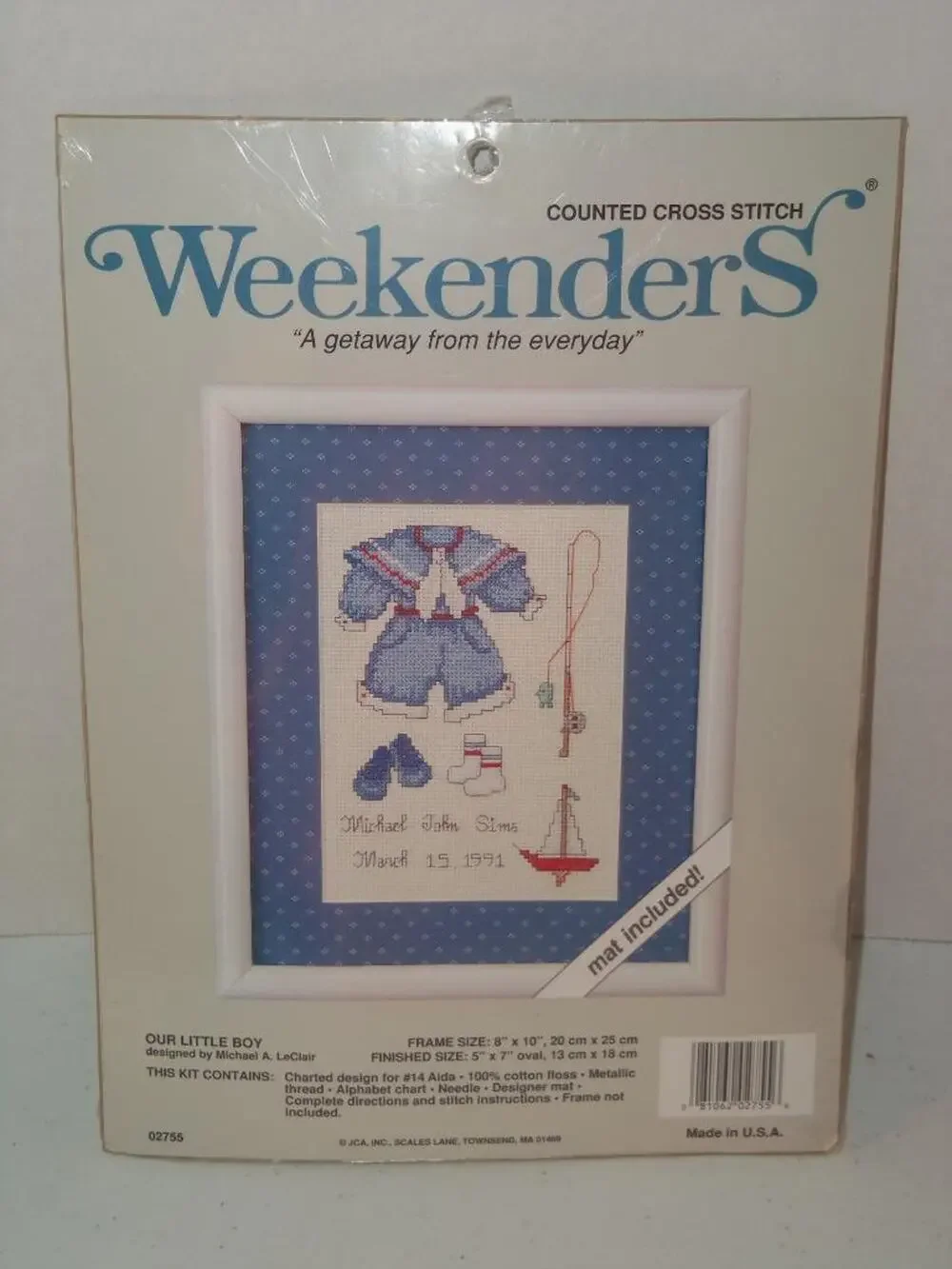Weekenders Our Little Boy 02755 Counted Cross Stitch -0716T16